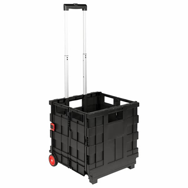 vidaXL K&auml;ru Must ja punane 35 x 39 x 92 cm PP ja elastomeer