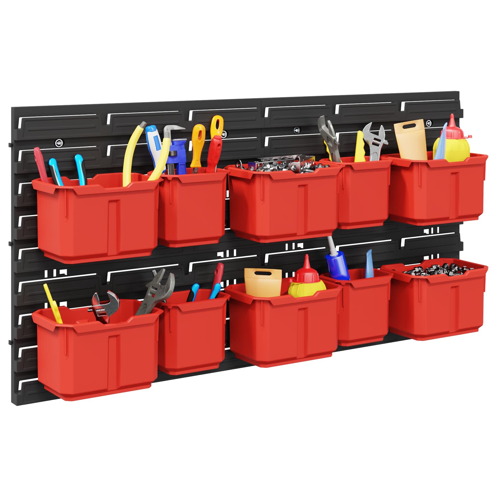 Containerrek Zwart en Rood 77,5 x 2 x 39 cm PP image 3