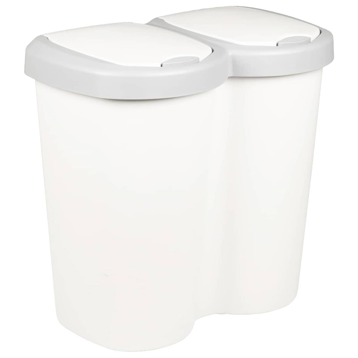 Affaldsspand Hvid 49,5 x 30 x 46,5 cm PP - Billede 2