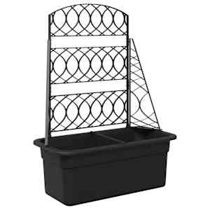 vidaXL Pott-Trellis Antratsiit 58 x 29 x 78 cm PP