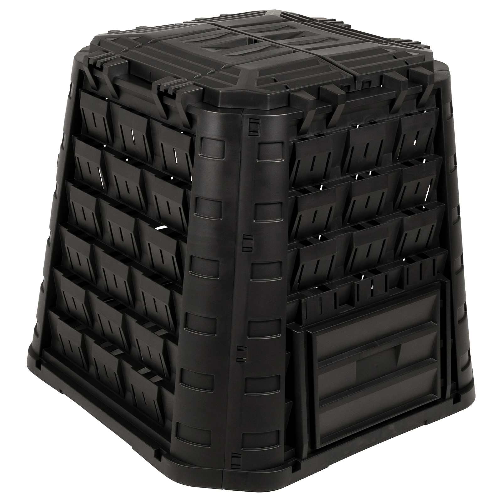 Tuincomposter Zwart 91 x 91 x 83 cm 100% PP image 2