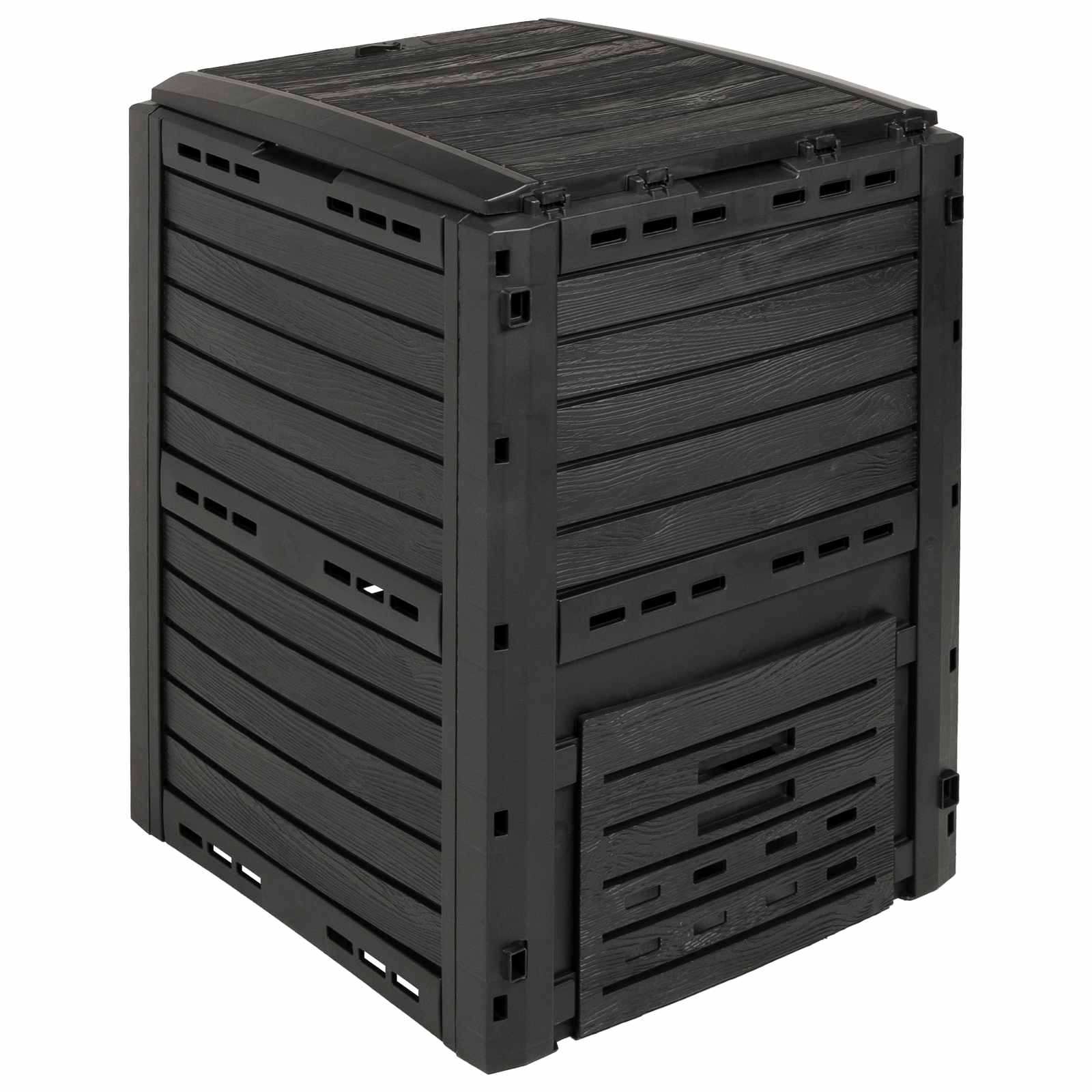 Tuincomposter Zwart 59,5 x 60 x 81,5 cm 280 l 100% PP image 5