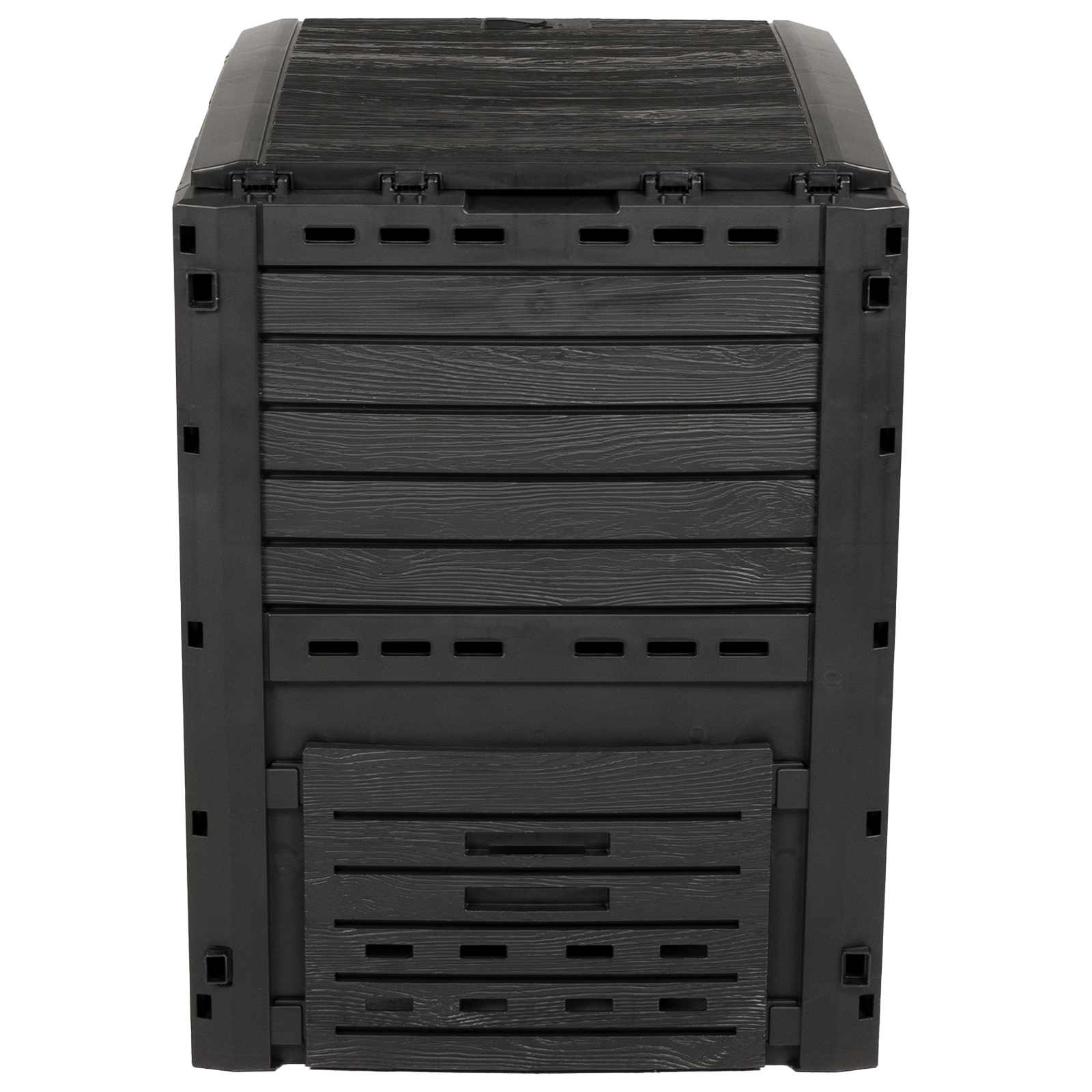 Tuincomposter Zwart 59,5 x 60 x 81,5 cm 280 l 100% PP image 4