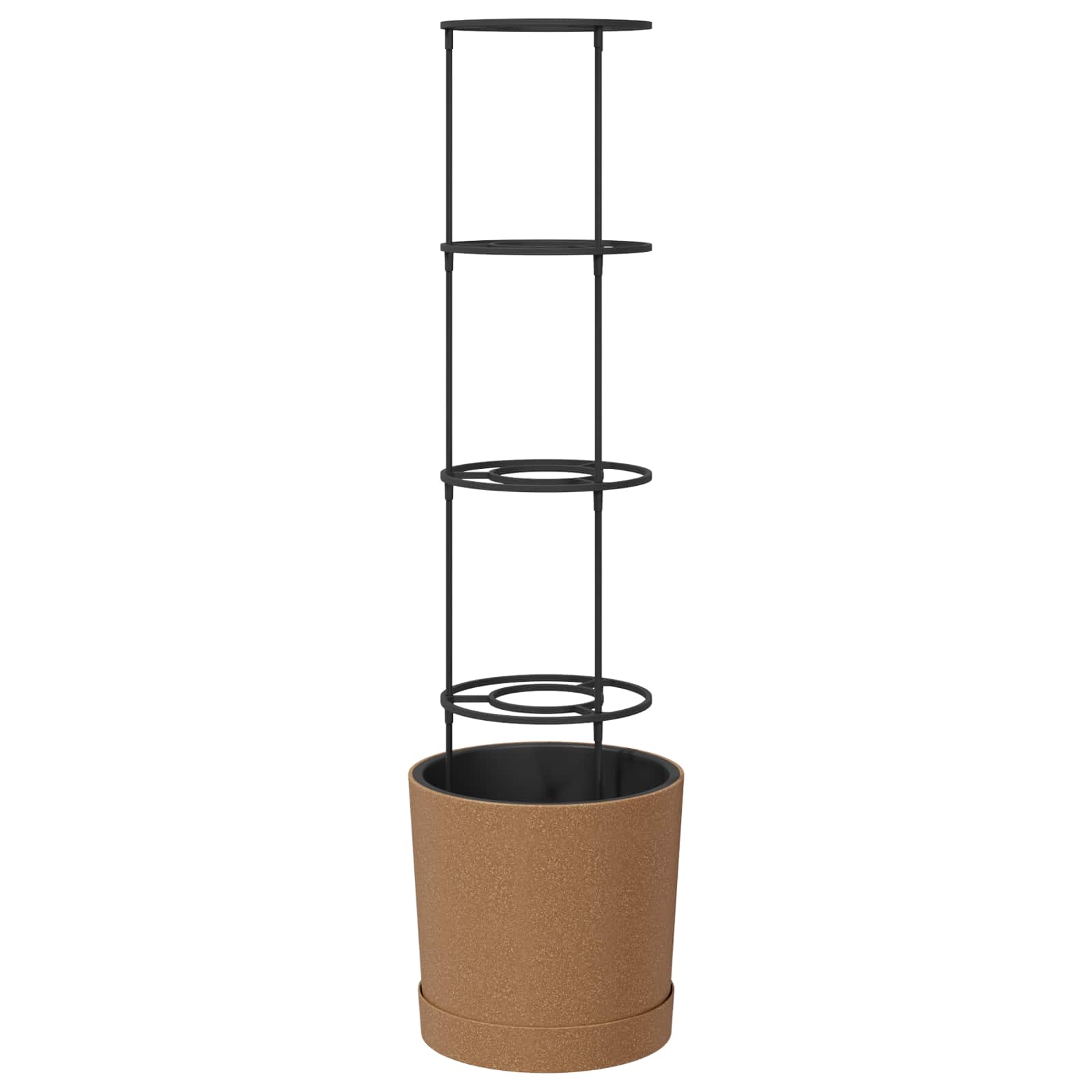 vidaXL Tomatenanbauer Naturo ECO Ø 39 x 139 cm WPC – Bild 2