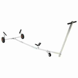 vidaXL Reguleeritav paaditrailer pneumaatiliste rehvidega 200 kg Load