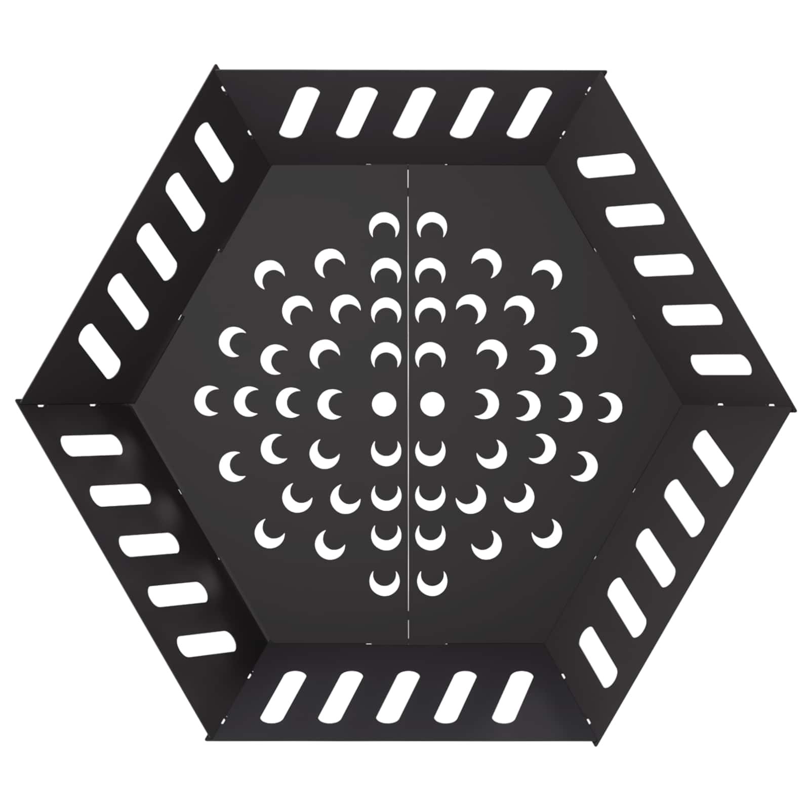 Vuurkorf Zwart 80 x 80 x 28 cm Staal image 5