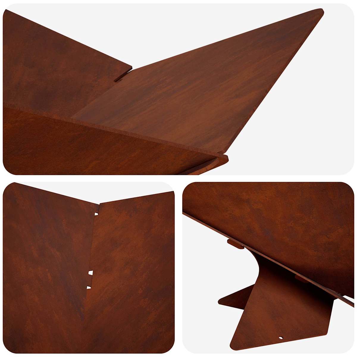 Bålsted Rusten 53 x 53 x 18,5 cm Cortenstål - Billede 7