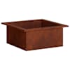 vidaXL Tulease r&otilde;ngas Rooste 90 x 90 x 25 cm Ilmastikukindel teras