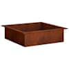 vidaXL Tulease r&otilde;ngas Rooste 90 x 90 x 25 cm Ilmastikukindel teras
