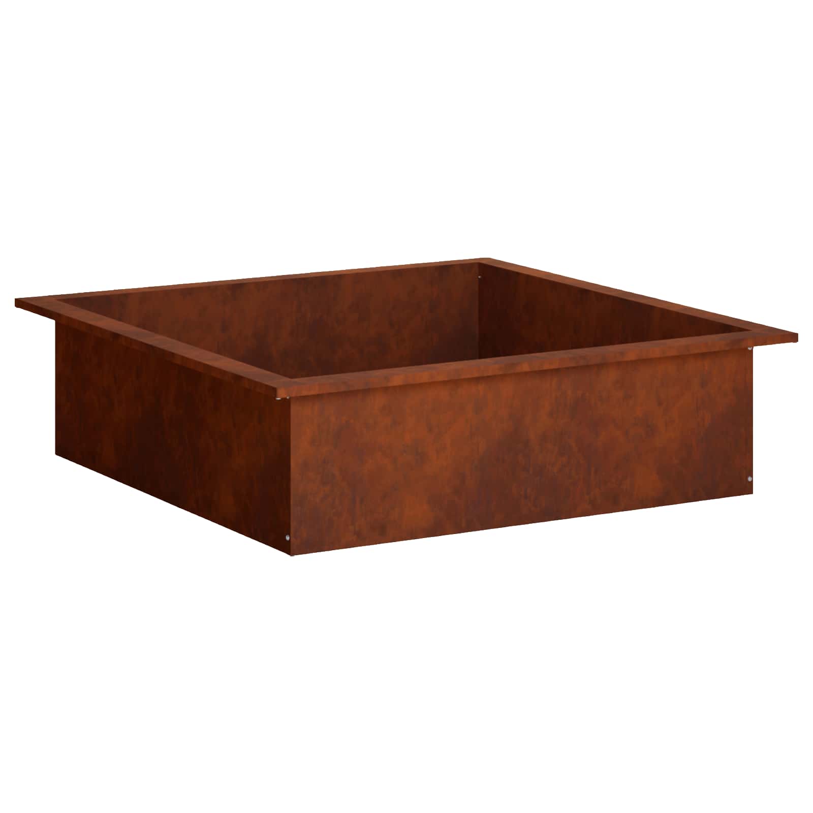 vidaXL Bålplade ring Rusten 90 x 90 x 25 cm Cortenstål