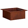 vidaXL Tulease r&otilde;ngas Rooste 60 x 60 x 25 cm Ilmastikukindel teras