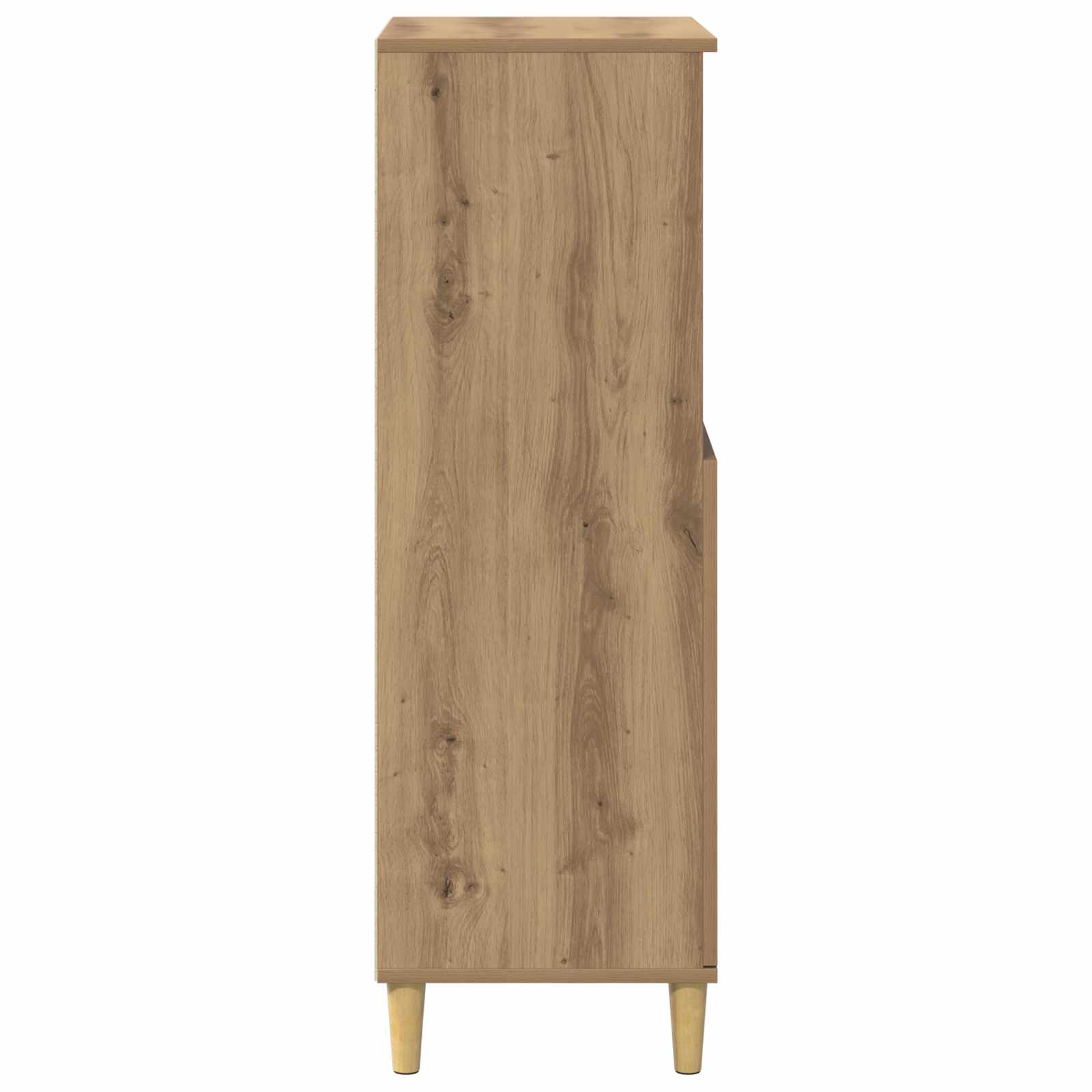 vidaXL Hoge kast Artisanaal eiken 60 x 36 x 110 cm Bewerkt hout
