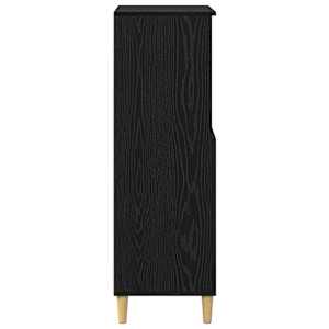 Vysoký bufet Černý dub 60 x 36 x 110 cm Kompozitní dřevo - obrázek 6