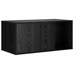 vidaXL Kassi puuri m&ouml;&ouml;bel Must tamm 100 x 49 x 45 cm Tehispuit