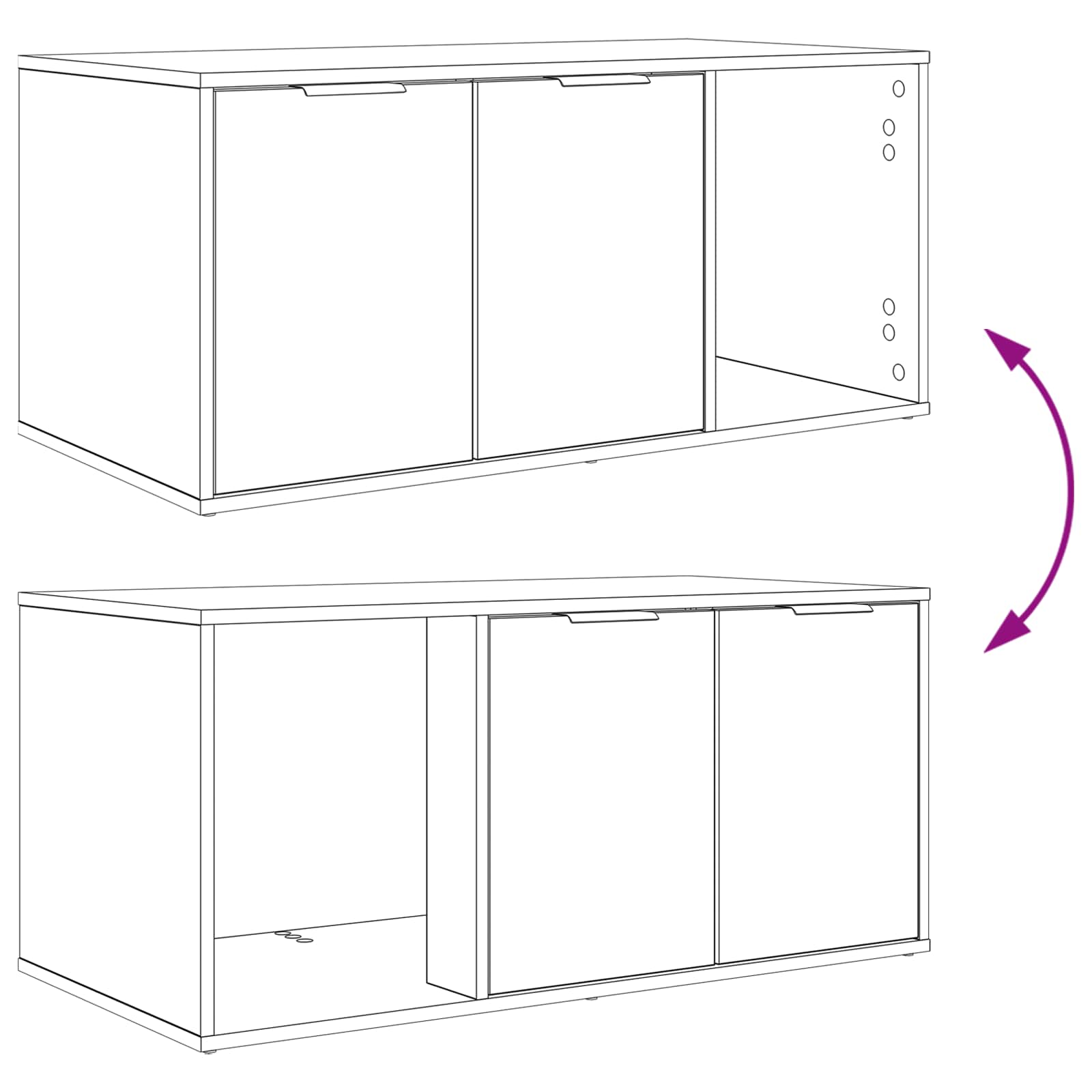 Kattenkrat meubel Sonoma Eiken 100 x 49 x 45 cm Bewerkt hout image 10