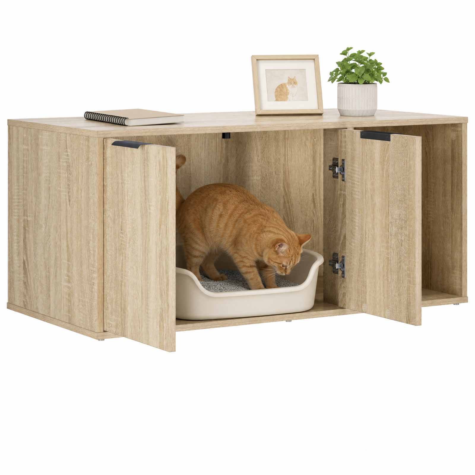 Kattenkrat meubel Sonoma Eiken 100 x 49 x 45 cm Bewerkt hout image 3