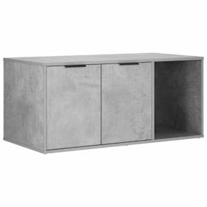 vidaXL Kassi puuri m&ouml;&ouml;bel Betoonhall 100 x 49 x 45 cm Tehispuit