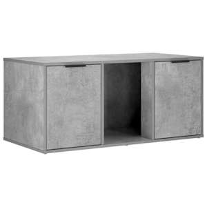 vidaXL Kassi puuri m&ouml;&ouml;bel Betoonhall 100 x 49 x 45 cm Tehispuit