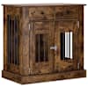 vidaXL Koera puuri m&ouml;&ouml;bel Suitsutatud tamm 80 x 47,5 x 80 cm Tehispuit