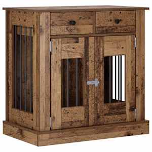 vidaXL Koera puuri m&ouml;&ouml;bel Vana puit 80 x 47,5 x 80 cm Tehispuit