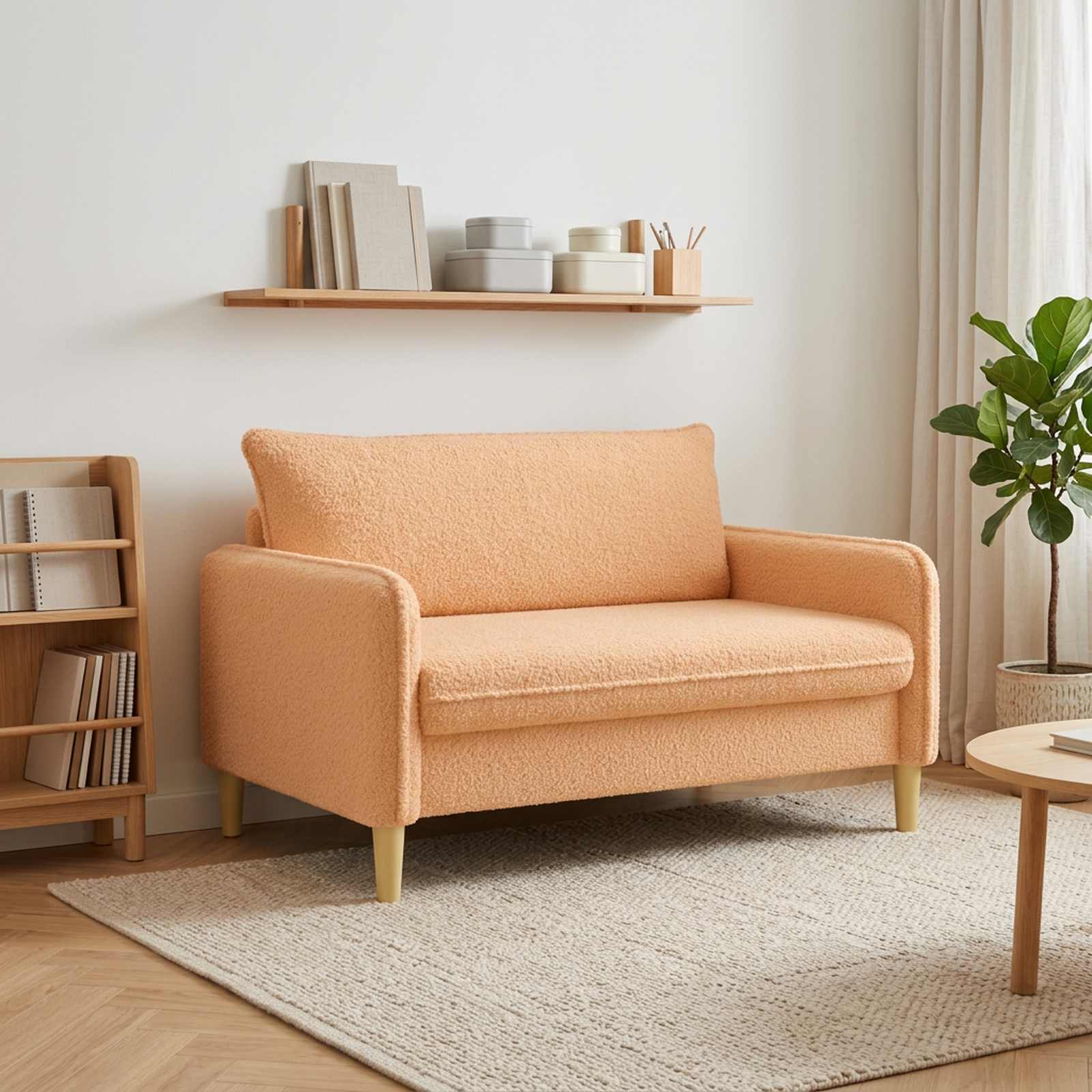 XXL lænestol Beige Bouclé