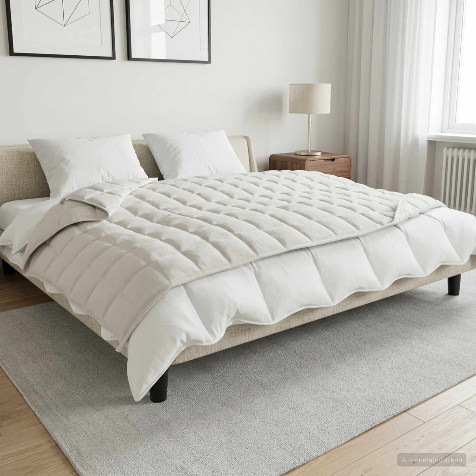 Тежко одеяло Бяло 120 x 180 cm 5 kg 100% Памук 205T