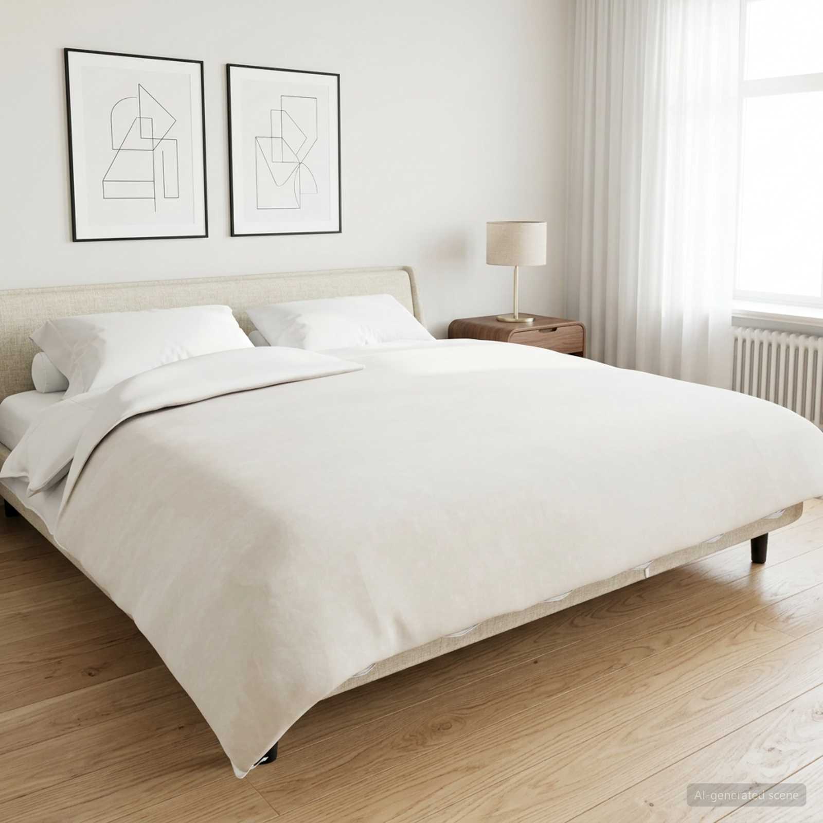 Verzwaarde Dekens Wit 200 x 225 cm 9 kg 100% Katoen 205T image 1