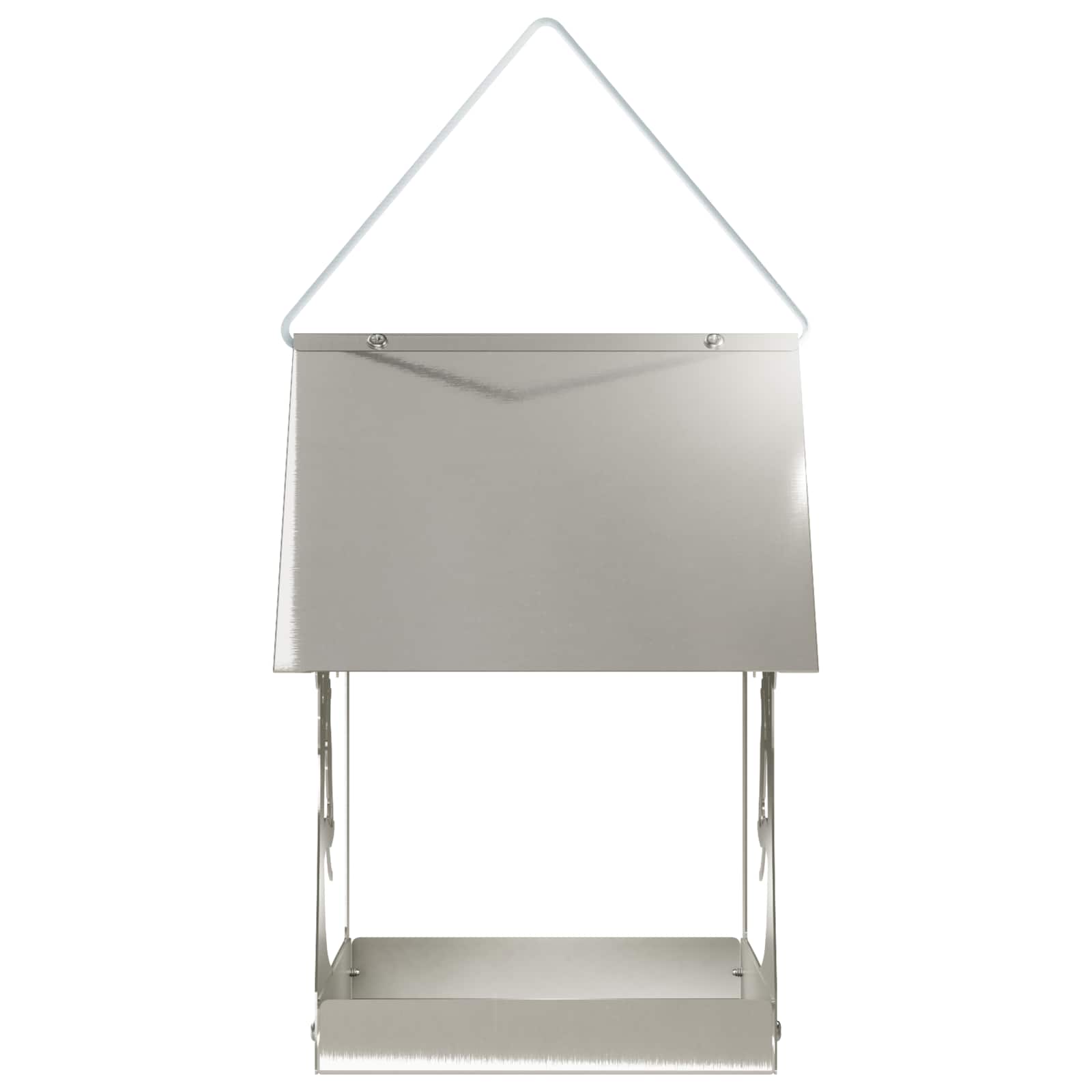 Hangend vogelvoederhuisje Roestvrij staal zilver image 4