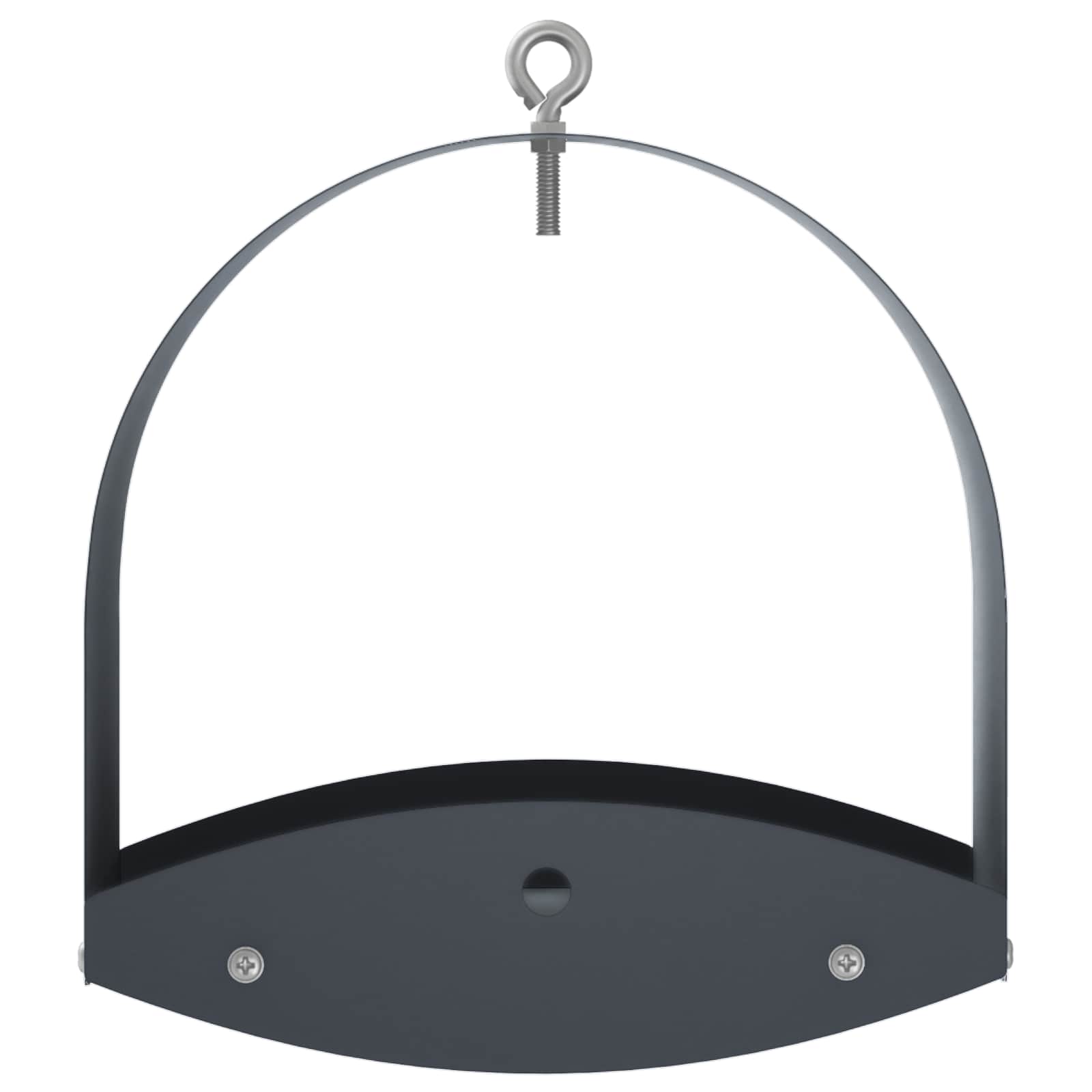 vidaXL - Hangend - vogelvoederhuisje - Staal - Antraciet