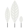 vidaXL Aia Tugi 3 tk 116,5 x 35 x 3 cm Teras Valge