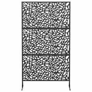 Obrazovka pro soukromí 100 x 50 x 180 cm Ocel Černá - obrázek 3