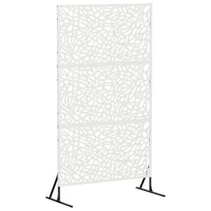vidaXL Privaatsust&otilde;ke 100 x 50 x 180 cm Teras Valge