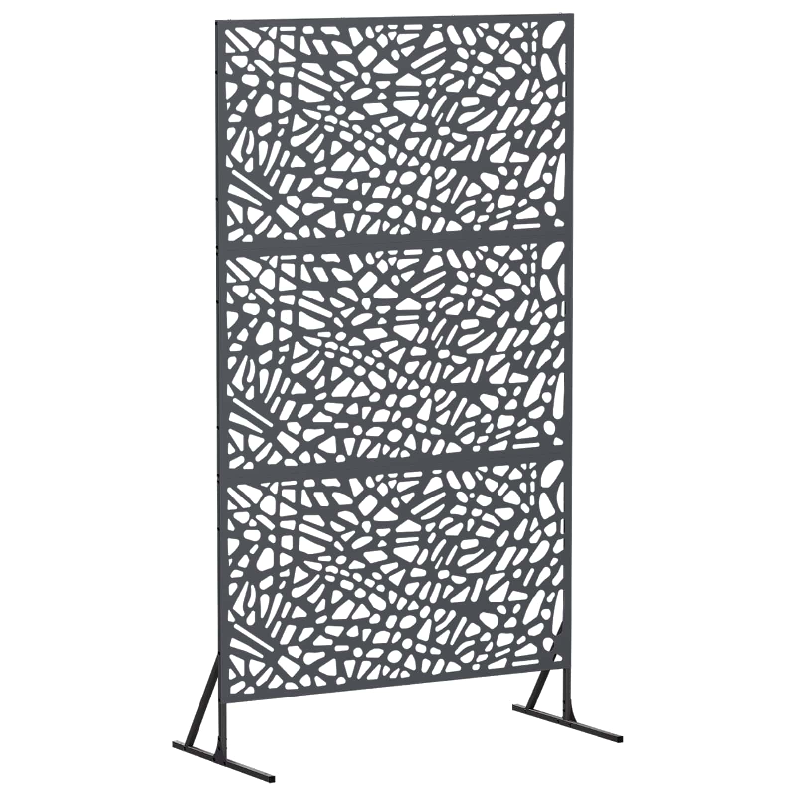 Zaslonska zaščita 100 x 50 x 180 cm Jeklo Antracit