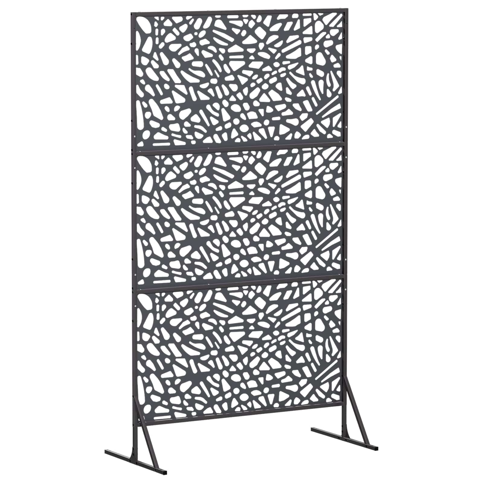 Zaslonska zaščita 100 x 50 x 180 cm Jeklo Antracit