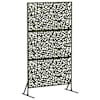 vidaXL Privaatsust&otilde;ke 100 x 50 x 180 cm Teras Oliiviroheline