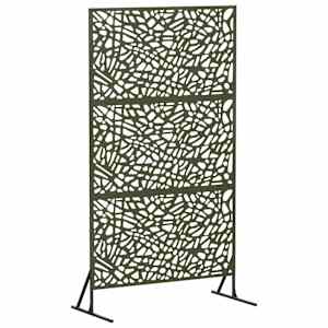 vidaXL Privaatsust&otilde;ke 100 x 50 x 180 cm Teras Oliiviroheline