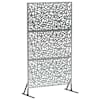vidaXL Privaatsust&otilde;ke 100 x 50 x 180 cm Tsingitud teras H&otilde;bedane