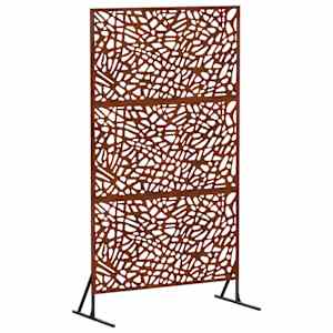 vidaXL Privaatsust&otilde;ke 100 x 50 x 180 cm Ilmastikukindel teras Rooste