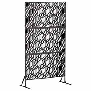 vidaXL Privaatsust&otilde;ke 100 x 50 x 180 cm Teras Must