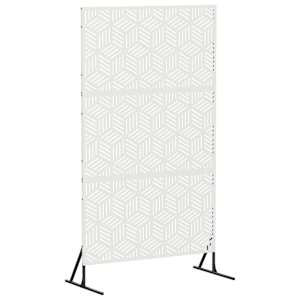 vidaXL Privaatsust&otilde;ke 100 x 50 x 180 cm Teras Valge