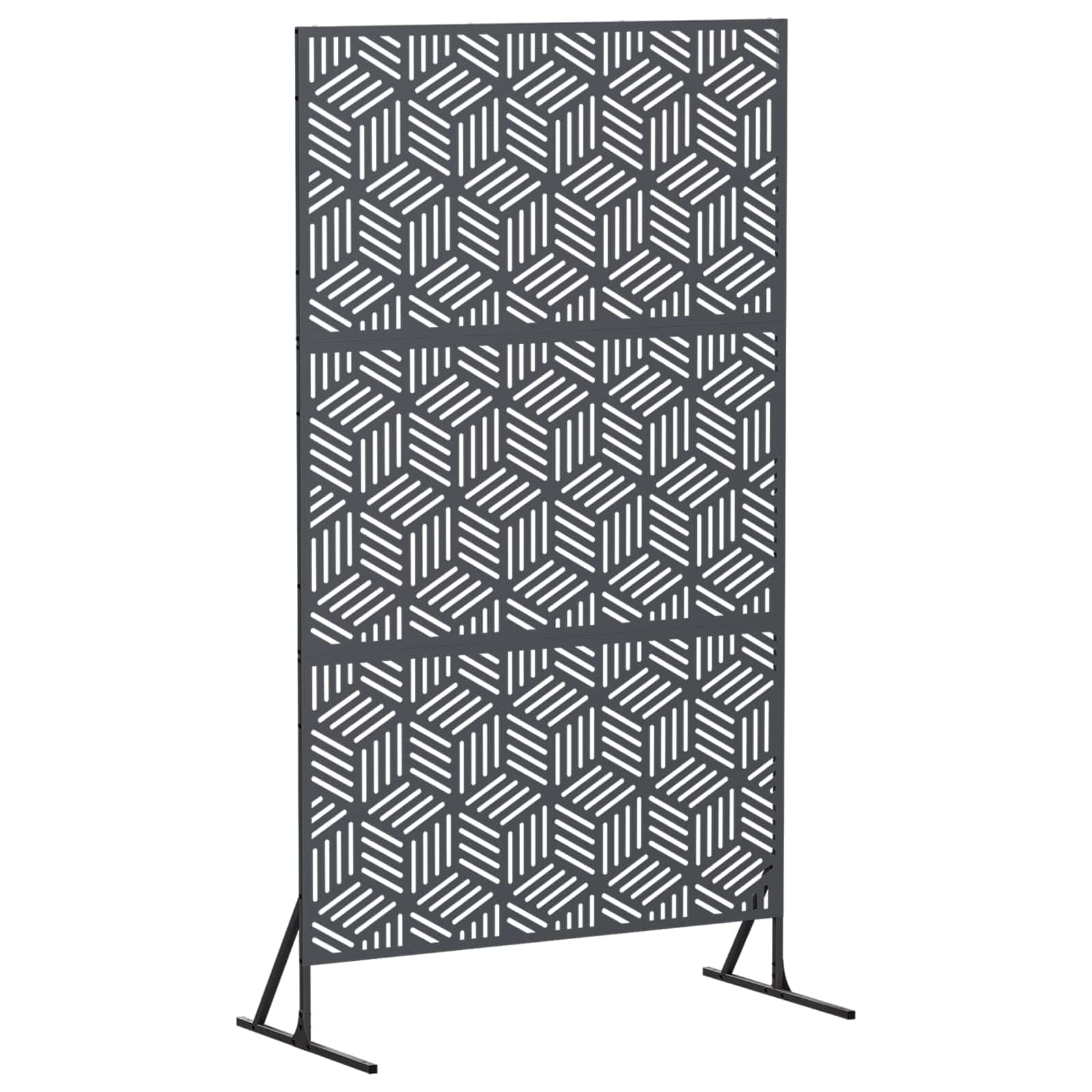 vidaXL Obrazovka pro soukromí 100 x 50 x 180 cm Ocel Antracitová