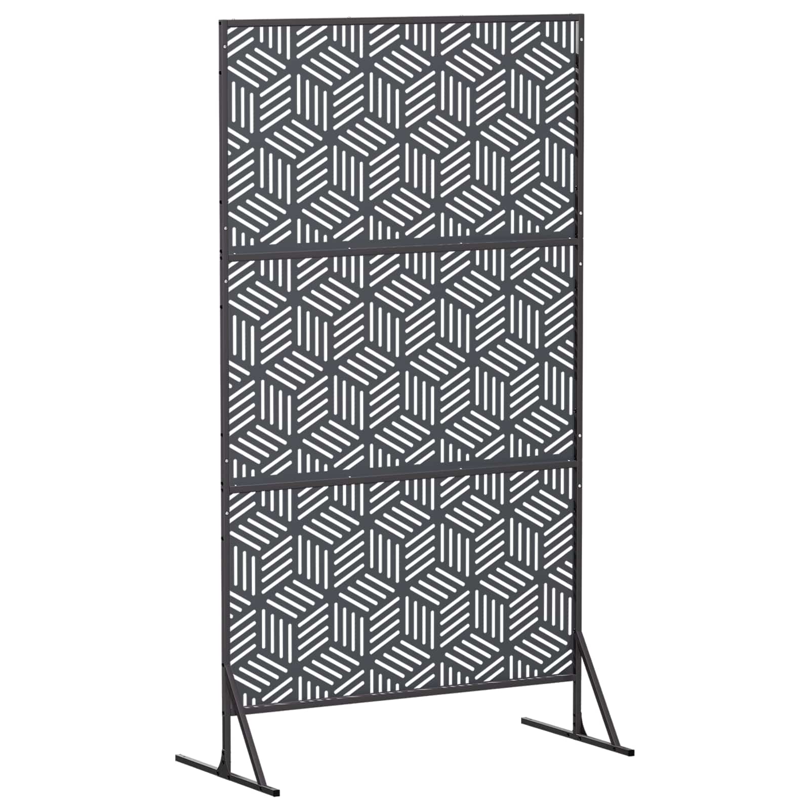 Zaslonska zaščita 100 x 50 x 180 cm Jeklo Antracit