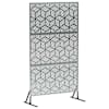 vidaXL Privaatsust&otilde;ke 100 x 50 x 180 cm Tsingitud teras H&otilde;bedane
