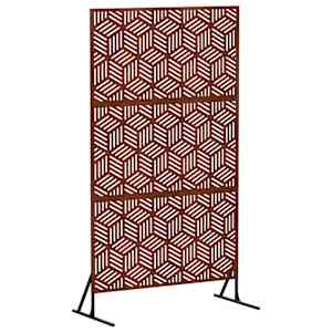 vidaXL Privaatsust&otilde;ke 100 x 50 x 180 cm Ilmastikukindel teras Rooste