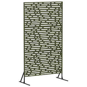 vidaXL Privaatsust&otilde;ke 100 x 50 x 180 cm Teras Oliiviroheline