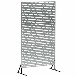 vidaXL Privaatsust&otilde;ke 100 x 50 x 180 cm Tsingitud teras H&otilde;bedane