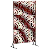 vidaXL Privaatsust&otilde;ke 100 x 50 x 180 cm Ilmastikukindel teras Rooste