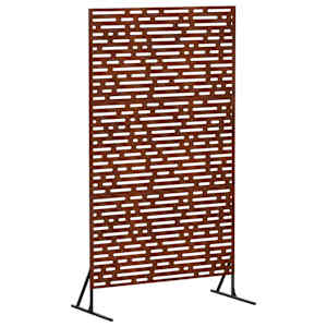 vidaXL Privaatsust&otilde;ke 100 x 50 x 180 cm Ilmastikukindel teras Rooste