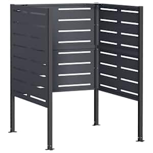 vidaXL Pr&uuml;gikasti ekraan 85 x 85 x 113 cm Teras Antratsiit