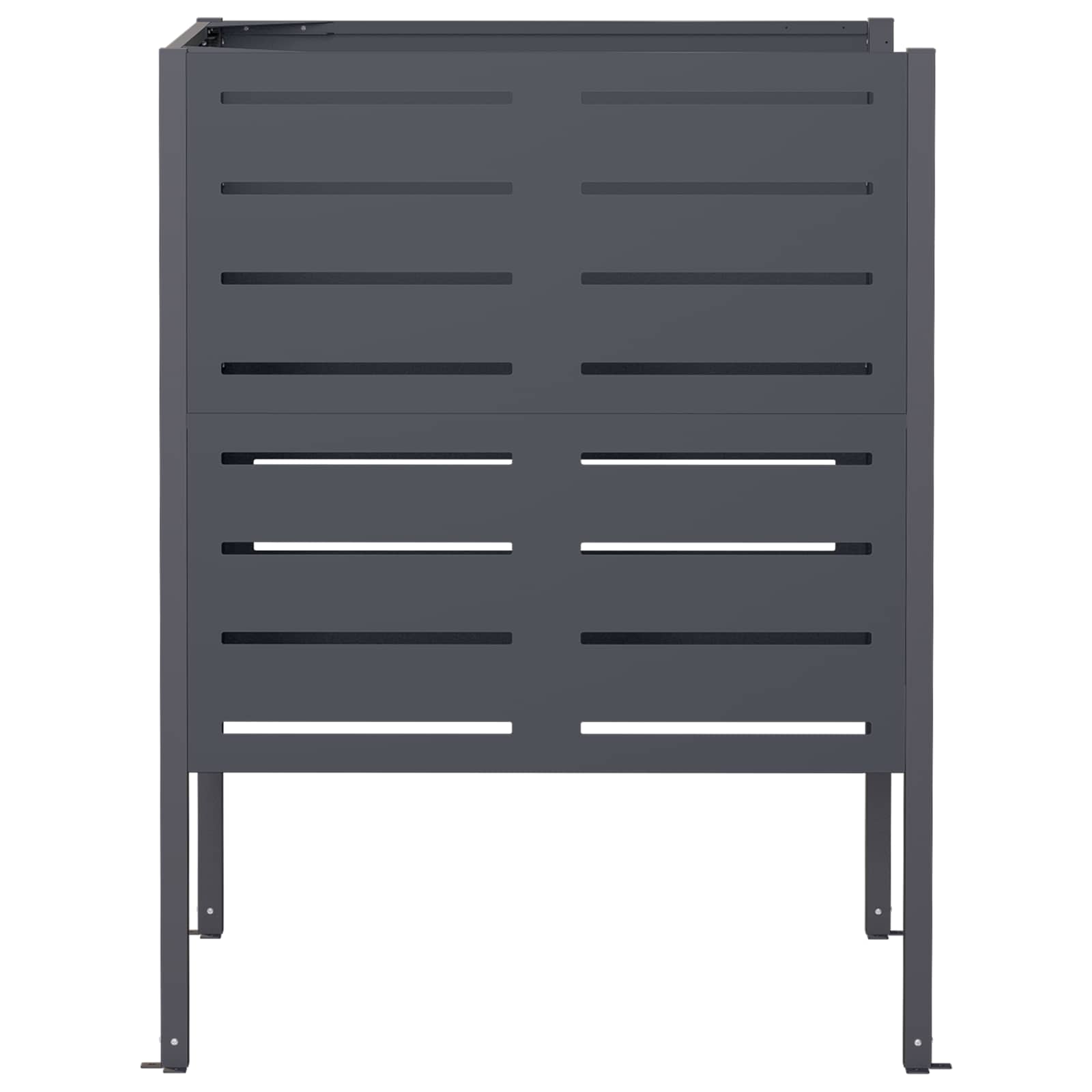 Zaslon za smetnjak 85 x 85 x 113 cm Jeklo Antracit